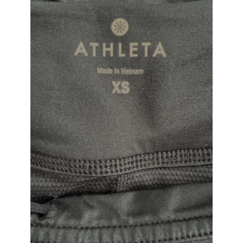 Athleta Skort Black Womens XS Pleated Pickleball Tennis Golf Skirt Pocket Active